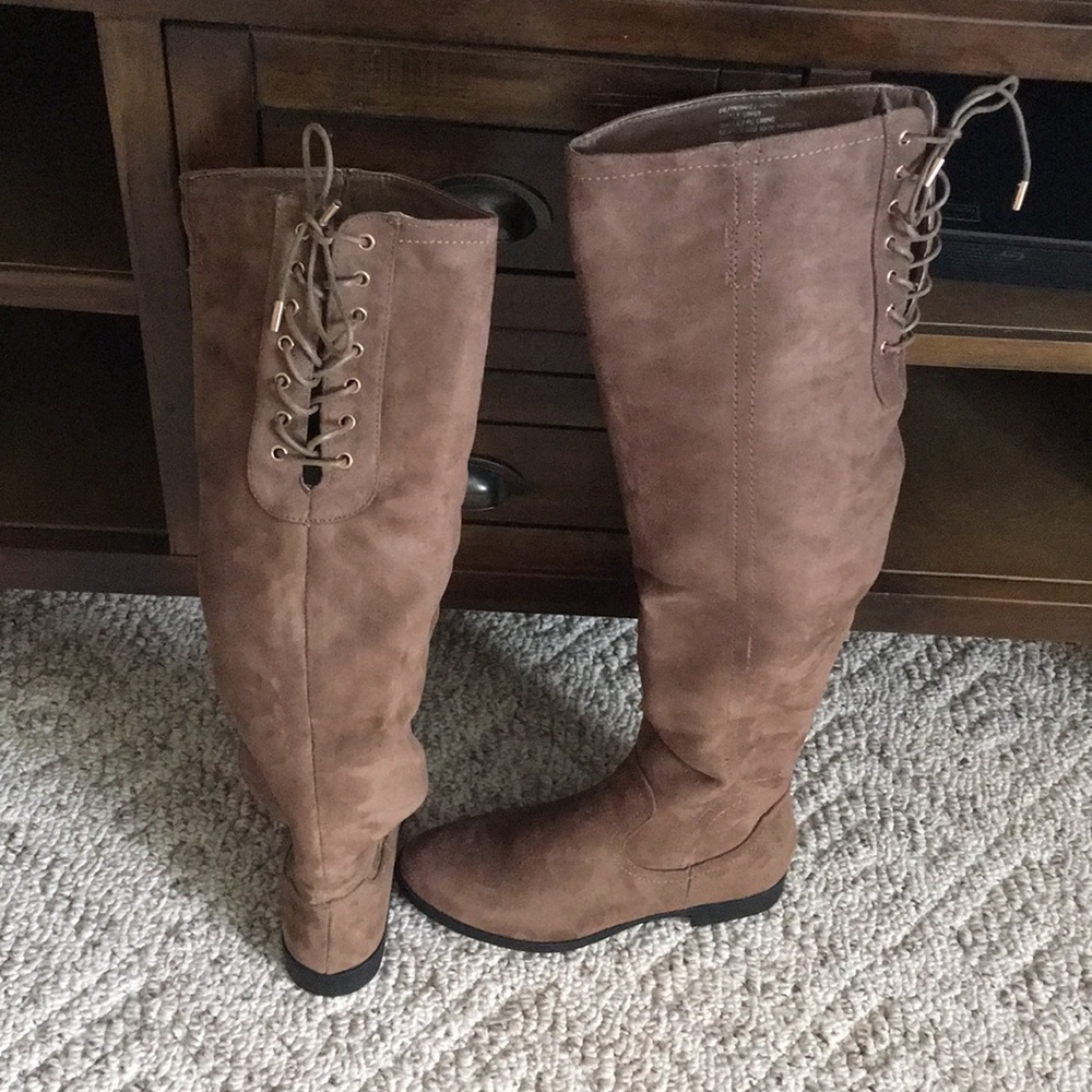XOXO Over the Knee Brown Suede Boots